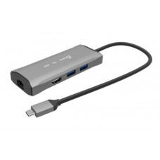 J5create 4K60 Elite USB-C 3.2 10Gbps Travel Dock. (USB-C to HDMI, USB-C, USB-Ax2, RJ-45)