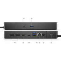 Dell WD19TBS 4k ThunderBolt 3 Docking Station USB 3.1 G1 (3), DisplayPort 1.4 (2), HDMI (1), USB C 3.1 G2 (2), USB C (1), RJ45 (1) 90w PD