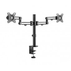 Easilift Dual Monitor Desk Mount with Articulating Arm - Fits most 17 inch-32 inch Monitors