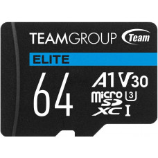 TEAM ELITE uSDXC 64GB UHS-I U3 V30 A1 R/W up to 100/50MB/s Micro SD Card