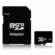 Team Group Memory Card microSDHC 8GB, Class 10, 14MB/s Write*, with SD Adapter, Lifetime Warranty
