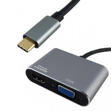 Shintaro USB-C to 4K HDMI & 1080P VGA Hub